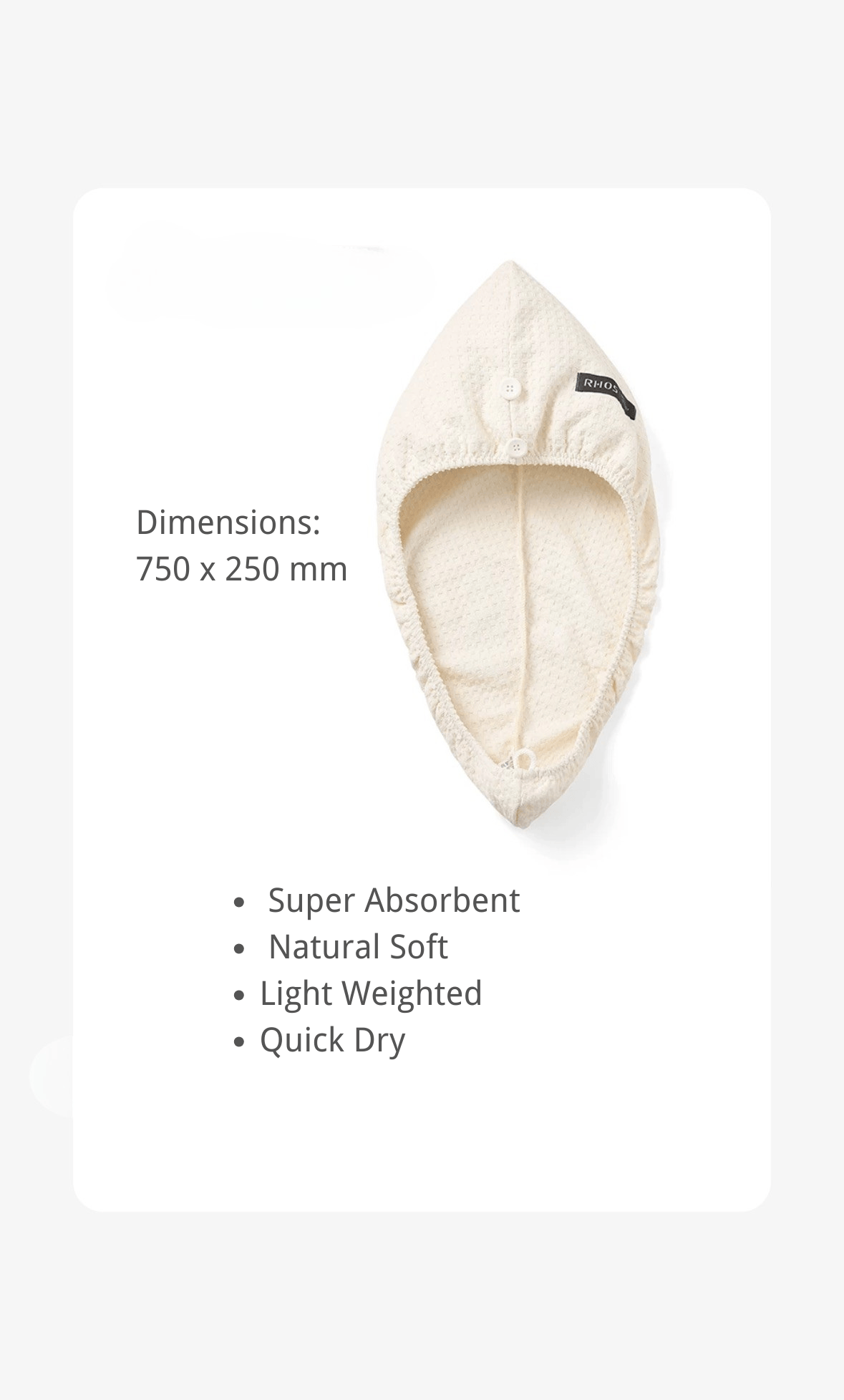 Soft microfiber material hair towel