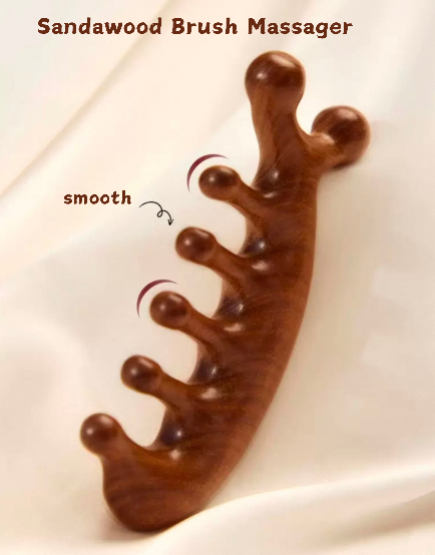 sandawood brush massager