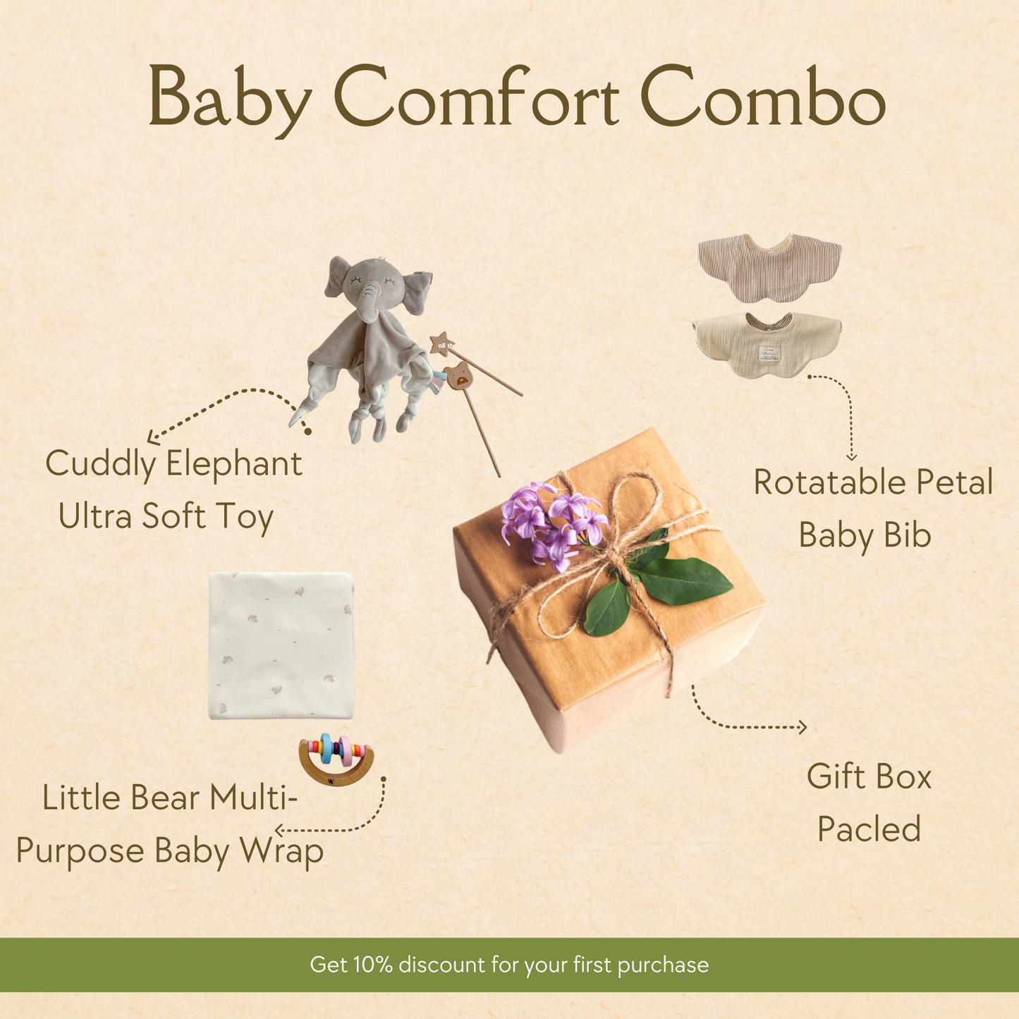 Self Care Gift Box Newborn Baby Comfort Combo