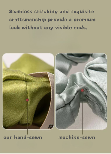 Smooth and shiny hair scrunchies